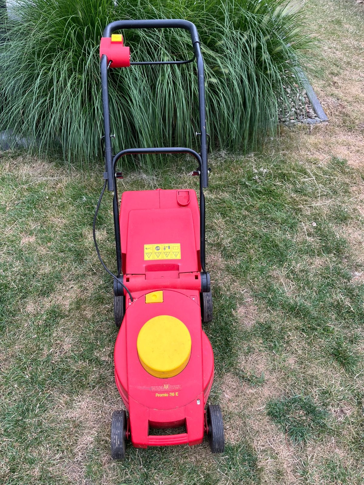 Tondeuse à gazon électrique WOLF- Garten - Premio 36 E, Tondeuse rotative, Enlèvement, Utilisé, Bac de ramassage