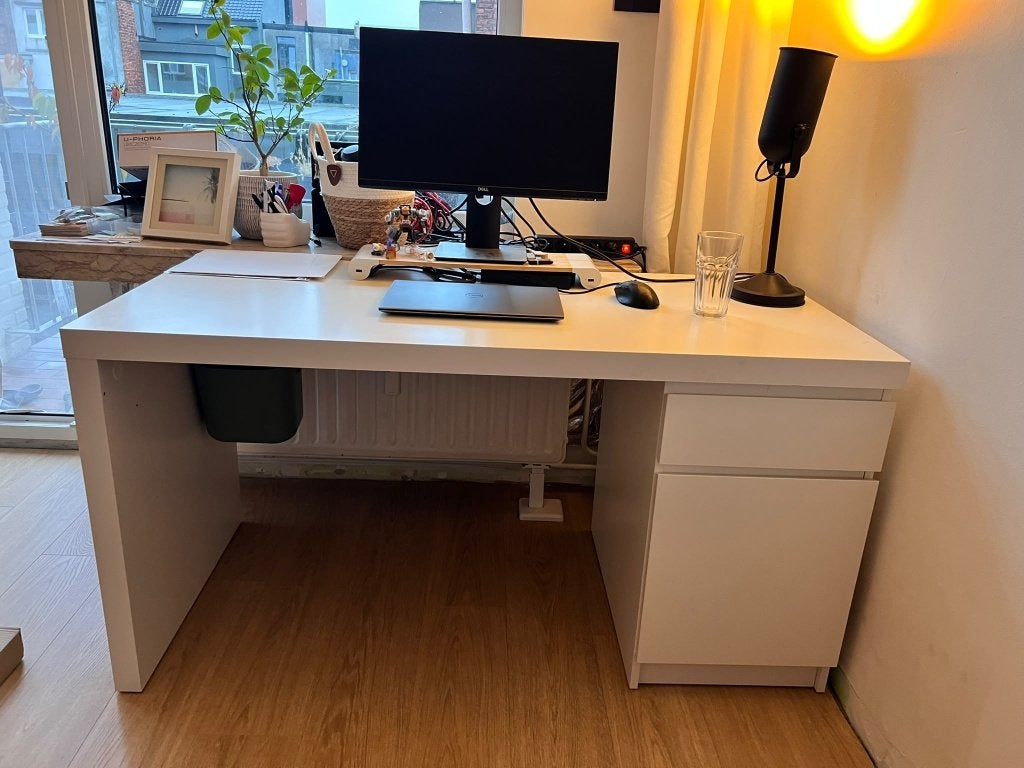 Bureau Ikea Malm, Huis en Inrichting, Ophalen, Gebruikt, 65 cm, IKEA