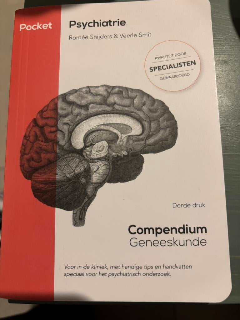 Pocket compendium geneeskunde/psychiatrie, Livres, Santé, Diététique & Alimentation, Enlèvement, Comme neuf, Santé et Condition physique
