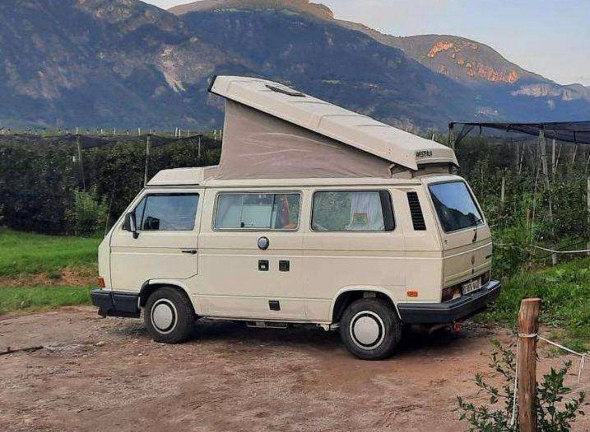 Volkswagen T3 1990, Caravanes & Camping, Camping-cars, Jusqu'à 4, Porte conducteur, Réfrigérateur, Particulier