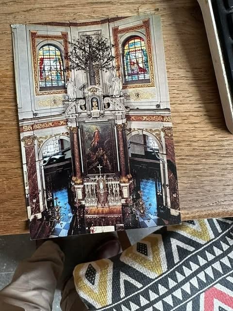 postkaart Scherpenheuvel binnenzicht van de basiliek, Ophalen of Verzenden, Ongelopen