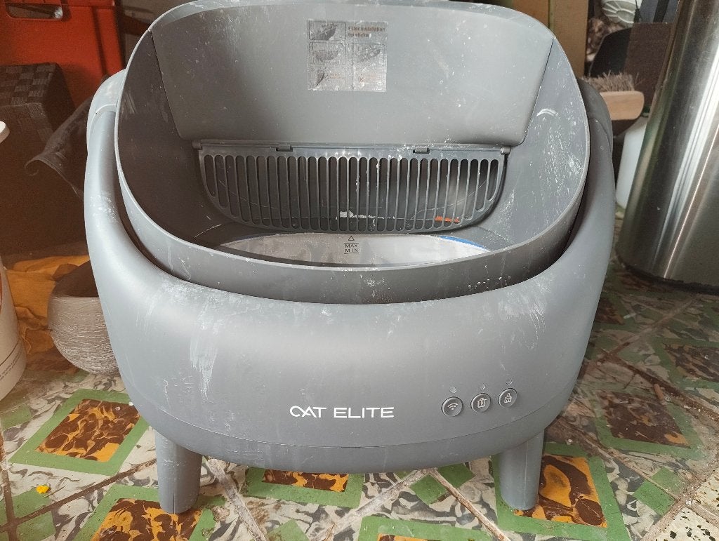 Automatische kattenbak, Animaux & Accessoires, Enlèvement, Autonettoyant, Comme neuf, Ouvert