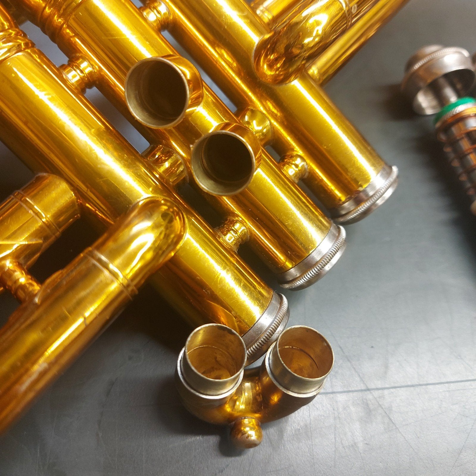 King 600 Bes-trompet, Musique & Instruments, Instruments à vent | Trompettes, Enlèvement, Utilisé, Trompette en si bémol