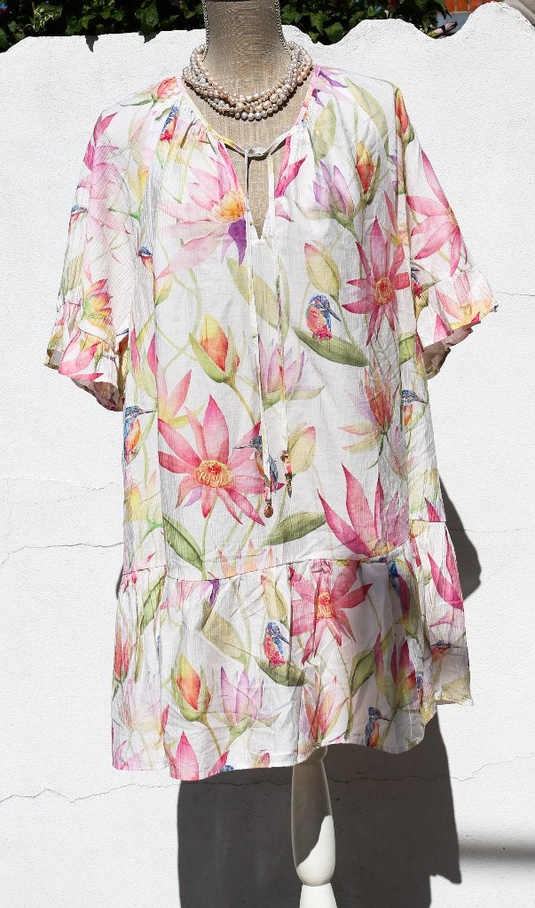 Jolie robe fleurie - Taille L - H&M, Vêtements | Femmes, Robes, H&M, Enlèvement ou Envoi, Comme neuf, Taille 38/40 (M)