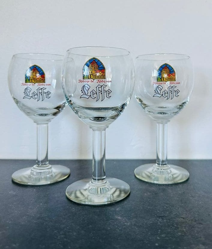 Lot de 3 verres à bière Leffe 33 cl, Enlèvement, Comme neuf, Leffe