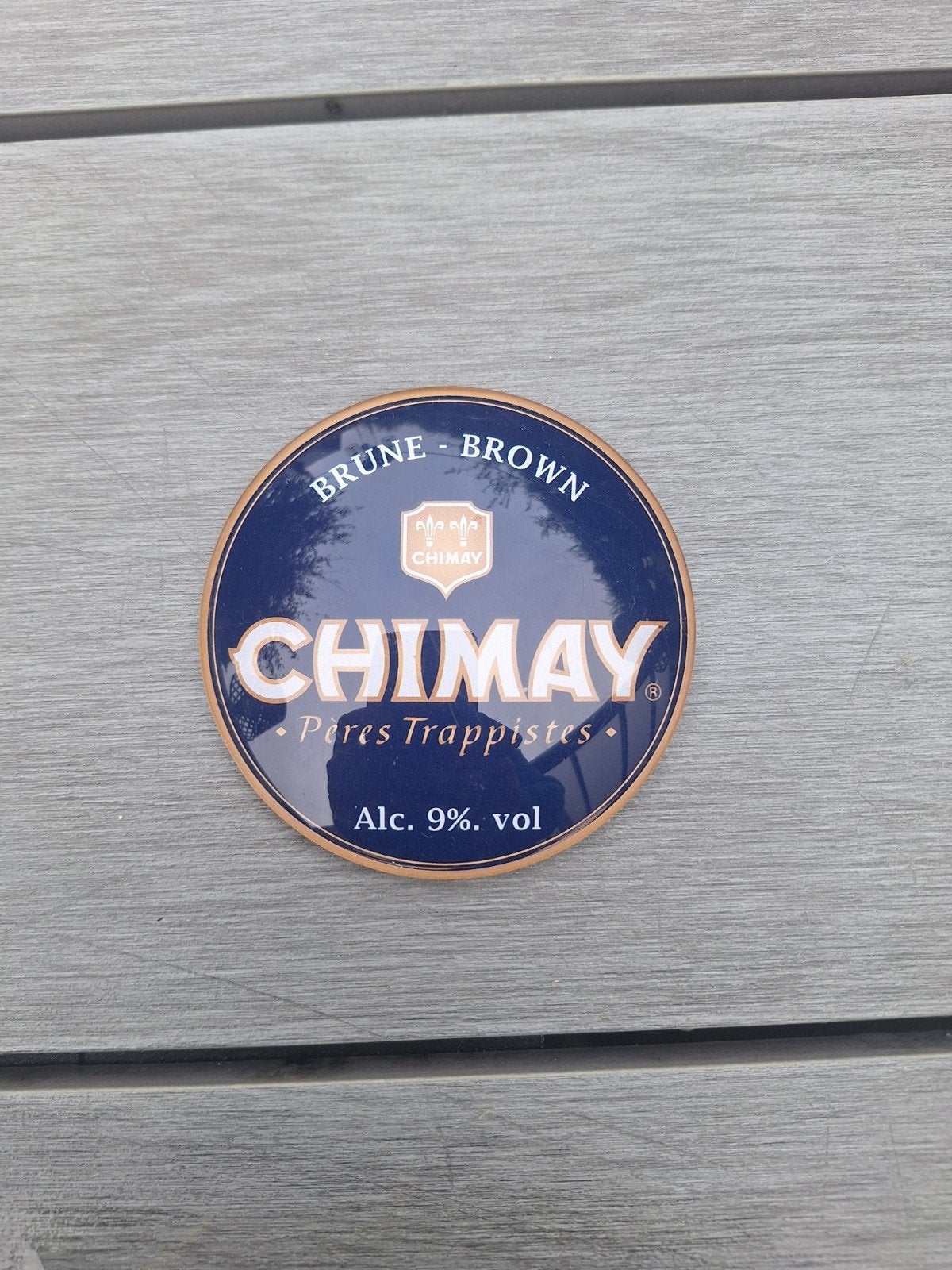 Chimay taplens blauw, Ophalen of Verzenden, Zo goed als nieuw, Overige typen