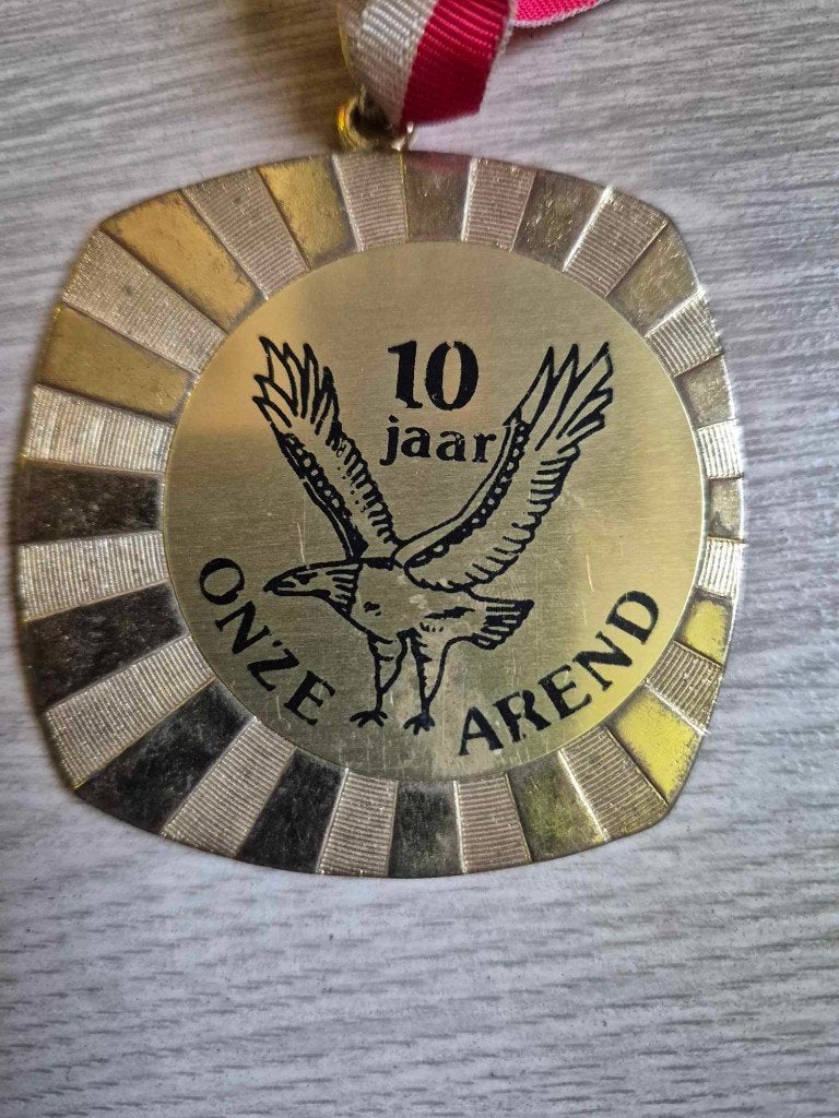 Carnaval medaille 10 jaar Arend carnaval 1990, Postzegels en Munten, Penningen en Medailles, Ophalen of Verzenden