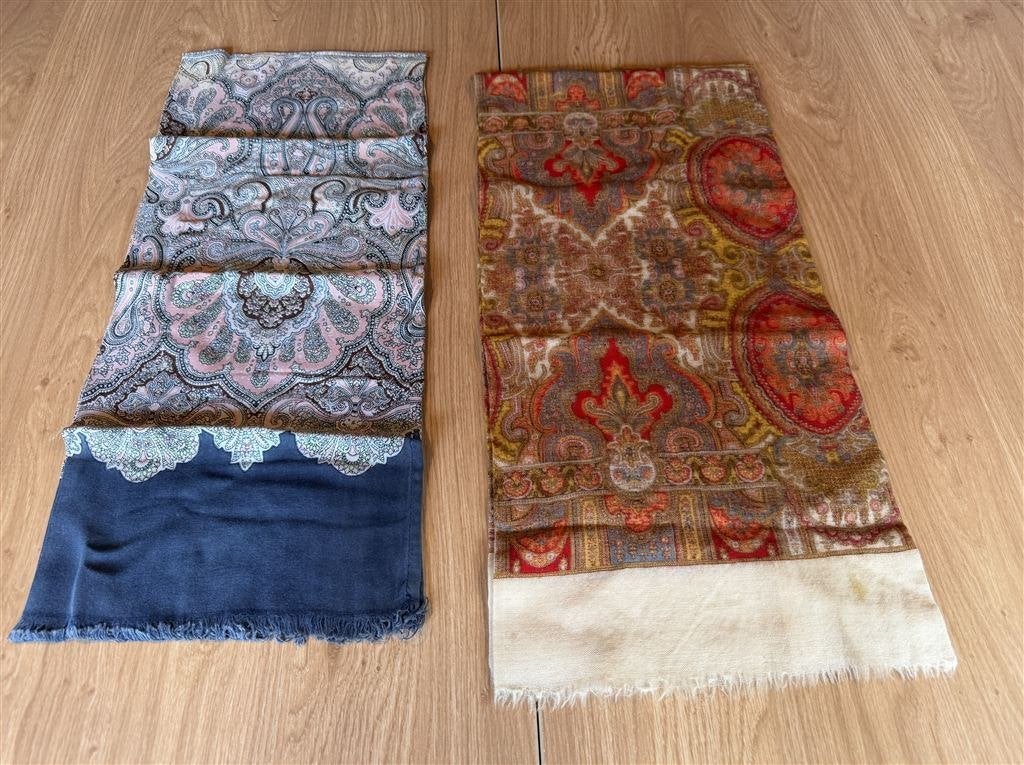 ACE Retro Paisley Sjaal - Jaren 70 Psychedelisch Design, Kleding | Dames, Mutsen, Sjaals en Handschoenen, Ophalen of Verzenden