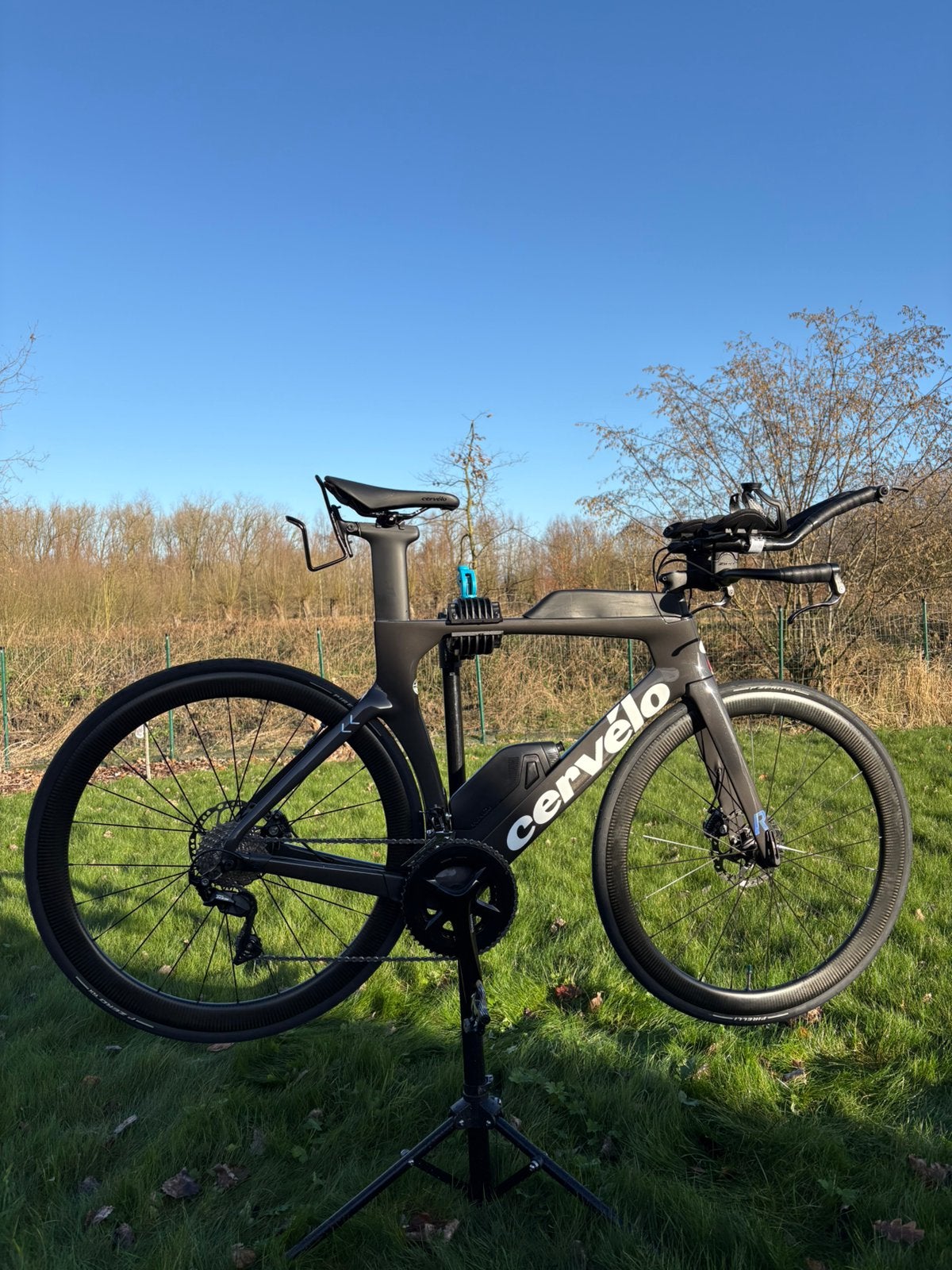 Cervelo p series triathlon tijdrit fiets carbon, Autres marques, Enlèvement ou Envoi, Comme neuf, 53 à 57 cm