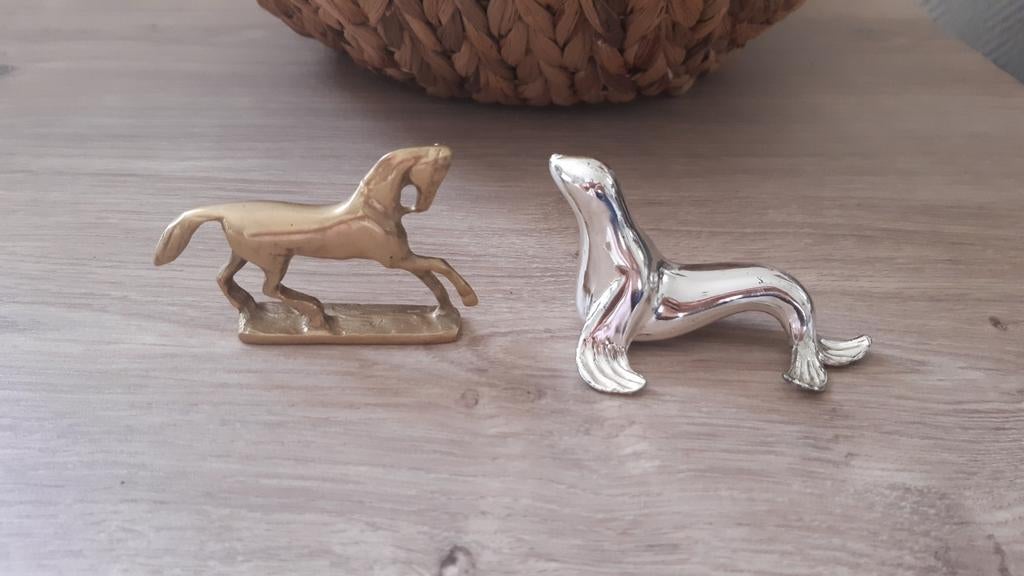Vintage Italiaans verzilverd zegelbeeldje

Zeehond, Antiek en Kunst, Ophalen