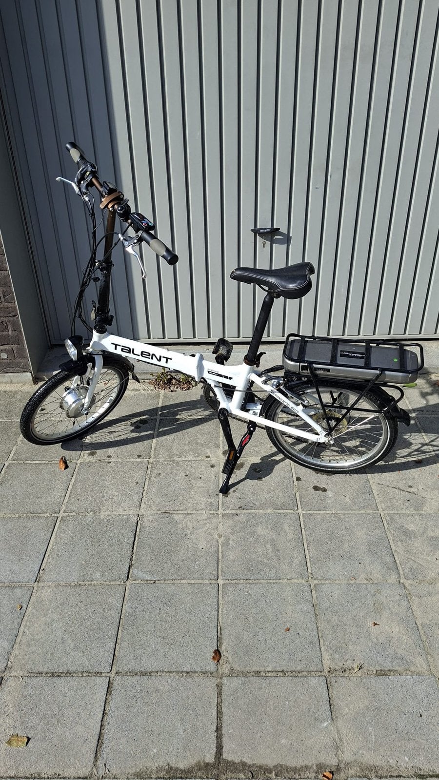 TALENT Elektrische Plooifiets – Wit – Met Accu  en Sleutels, Ophalen of Verzenden, Zo goed als nieuw