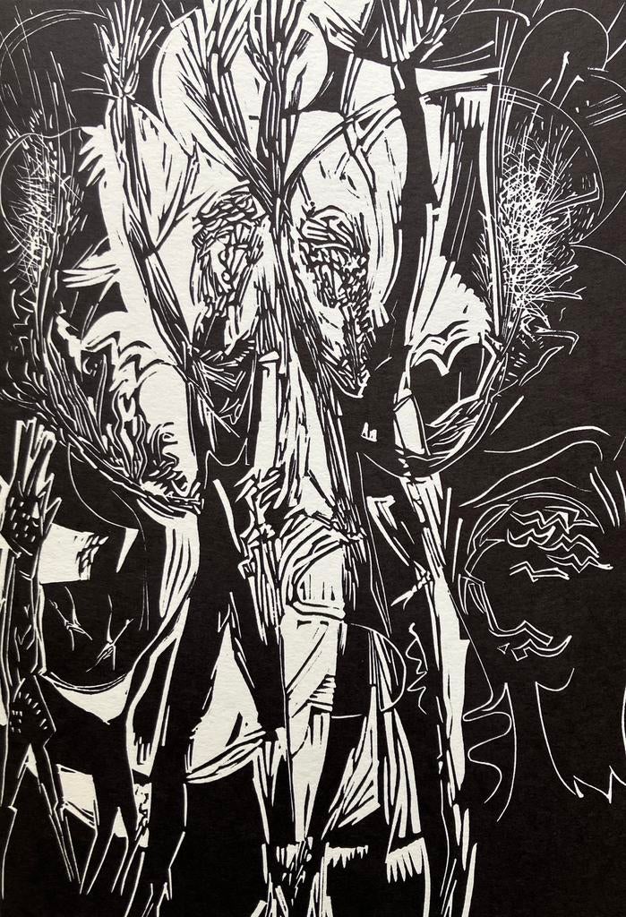 Linosnede Jozef Noreille (1922-2012) Jubilate, Antiek en Kunst, Ophalen