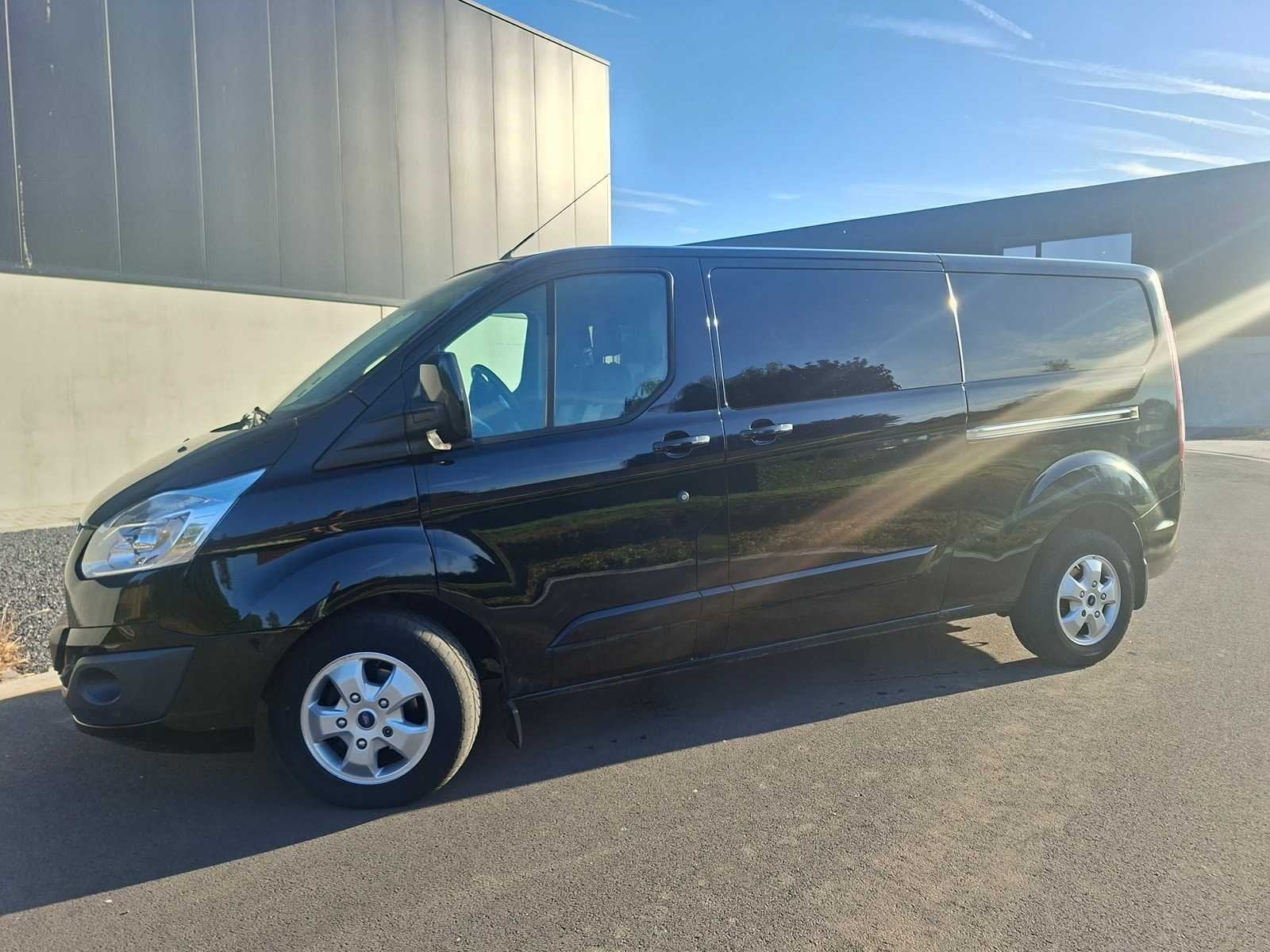 FORD TRANSIT CUSTOM L2 DUBBEL CABINE 6P 2018, Auto's, Automaat, Gebruikt, Euro 6, Bedrijf