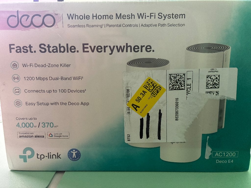 TP-Link Deco E4 AC1200 – Pack de 3 – Neuf sous emballage, Ophalen of Verzenden, Nieuw, Deco