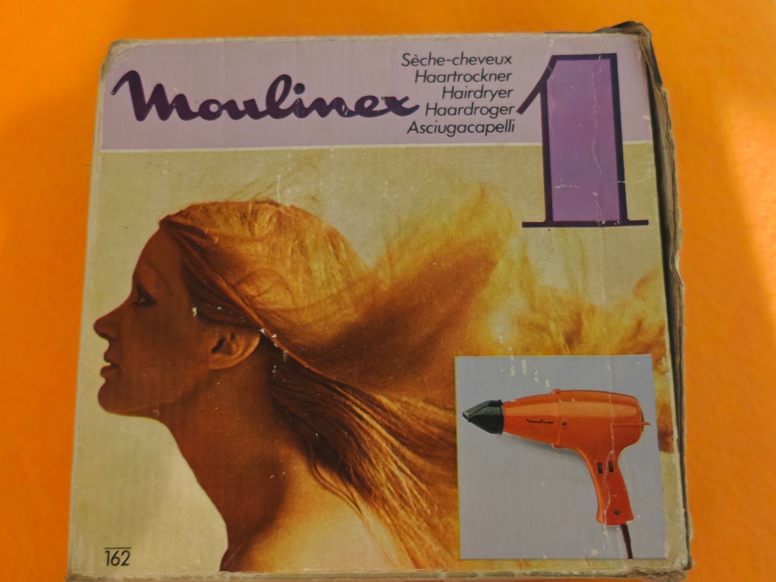 vintage nieuwe haardroger van moulinex, Electroménager, Enlèvement ou Envoi, Neuf, Soin des cheveux