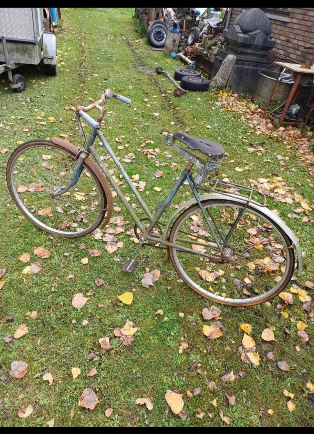 Ancien vélo de dame de fabrication belge, Enlèvement