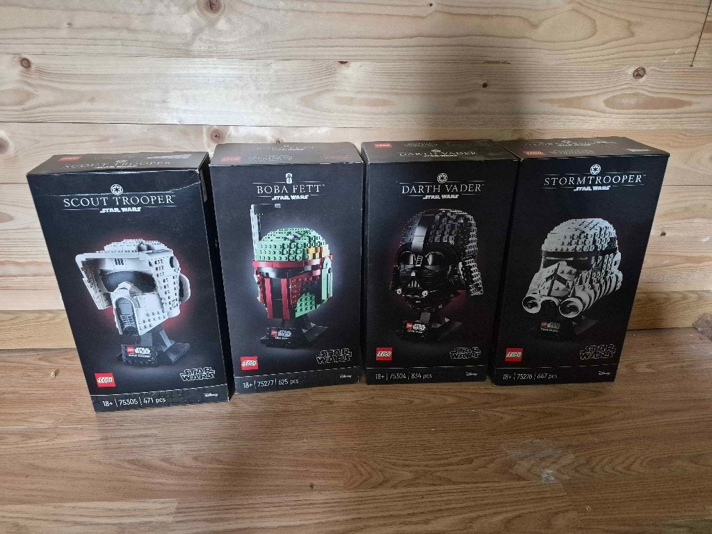 LEGO Star Wars helmets collection 75276, 75277, 75304, 75305, Kinderen en Baby's, Speelgoed | Duplo en Lego, Compleet, Star Wars