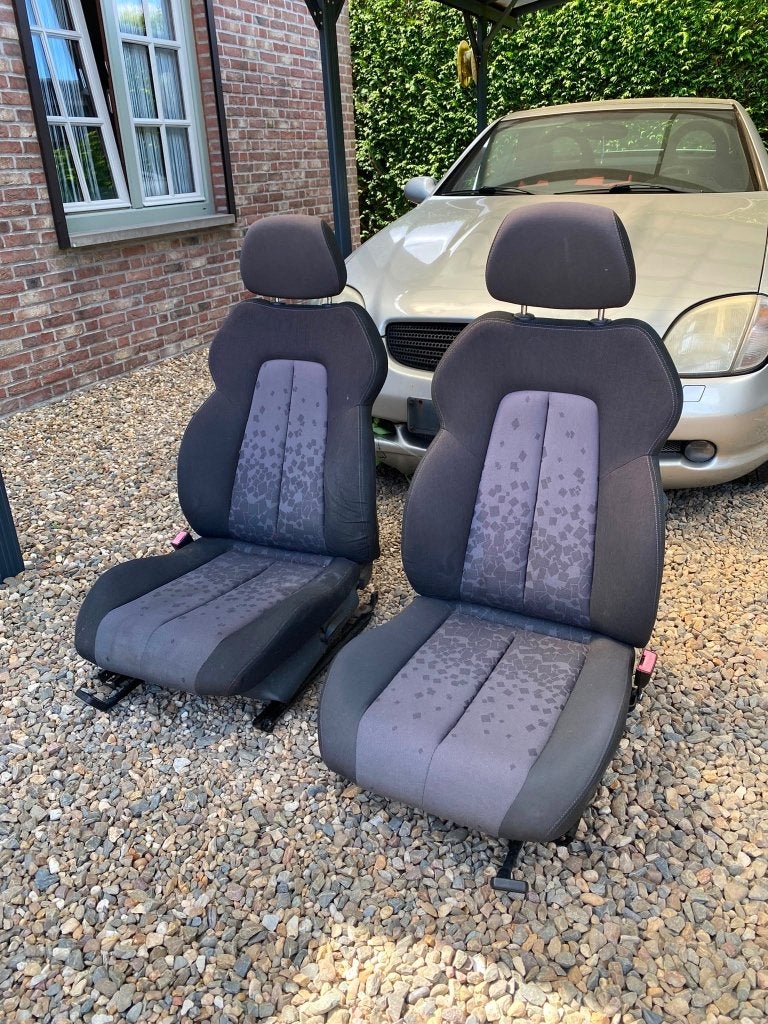 Mercedes SLK R170 stoelen links + rechts stof, Ophalen, Gebruikt, Mercedes-Benz