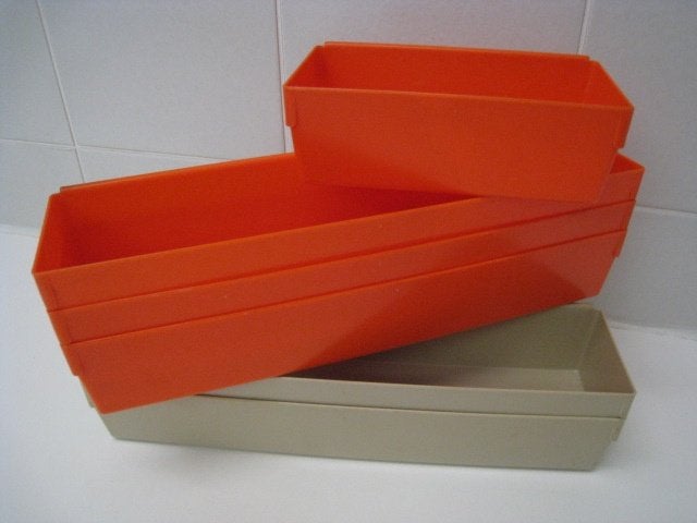 Étagères de cuisine, 3 x oranges, 2 beiges, à suspendre, Enlèvement, Beige