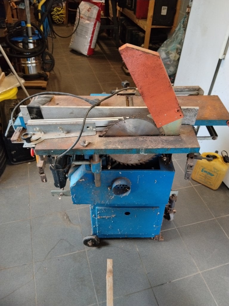 Rabot dégauchisseuse scie circulaire 220v, Bricolage & Construction, Enlèvement, Utilisé, Autres types, 70 mm ou plus