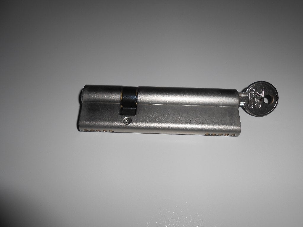 cilinderslot inox, Doe-het-zelf en Bouw, Hang- en Sluitwerk, Ophalen, Zo goed als nieuw, Inox, Slot