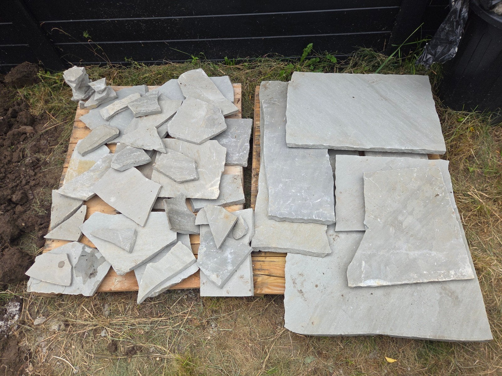 Flagstone kandla grey ongeveer 2 a 3m², Jardin & Terrasse, Enlèvement, Moins de 5 m²