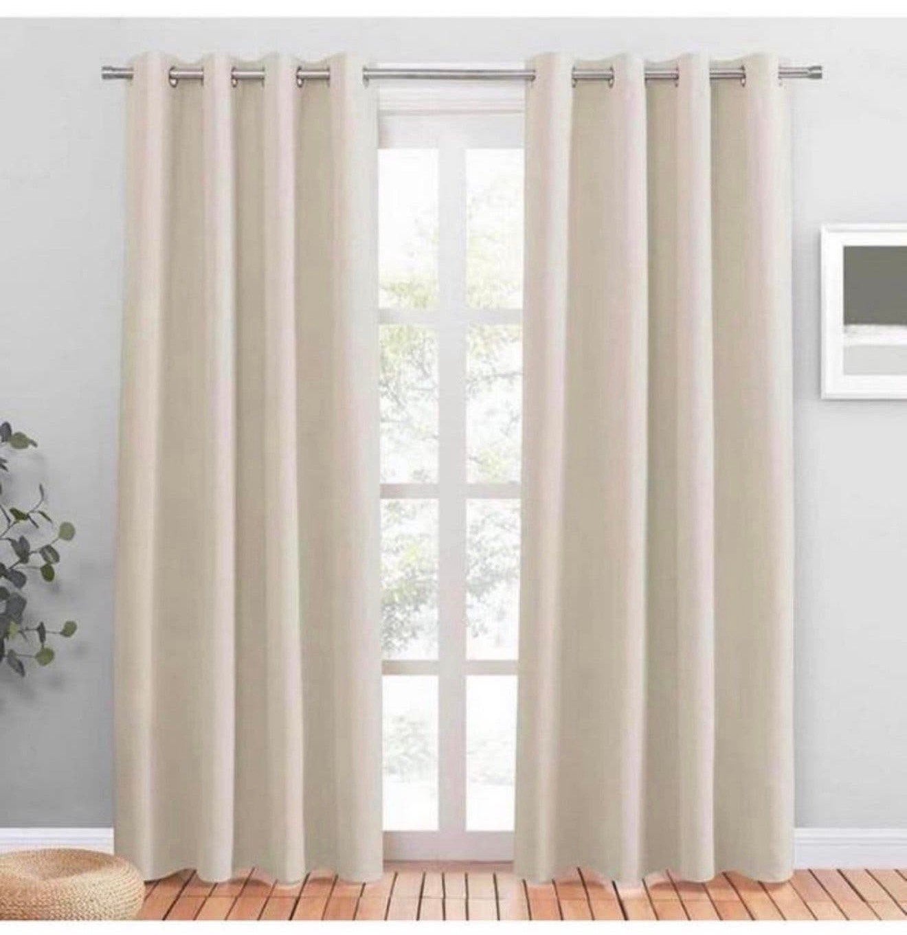 2 de rideaux thermiques isolants beige clair 140 x 220, Enlèvement ou Envoi, Neuf