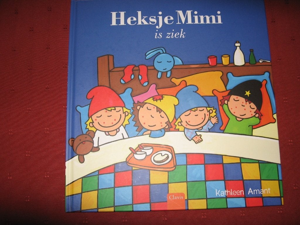 Gehandtekend boek 'Heksje Mimi is ziek, Ophalen, 3 tot 4 jaar, Kathleen Amant, Zo goed als nieuw