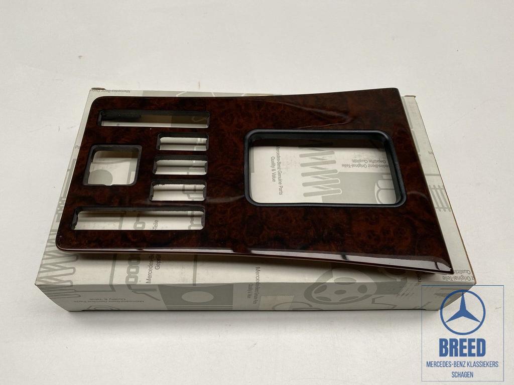 NOS Middenconsoleafdekking wortelnotenhout Mercedes W126, Auto-onderdelen, Interieur en Bekleding, -, Nieuw, Ophalen of Verzenden