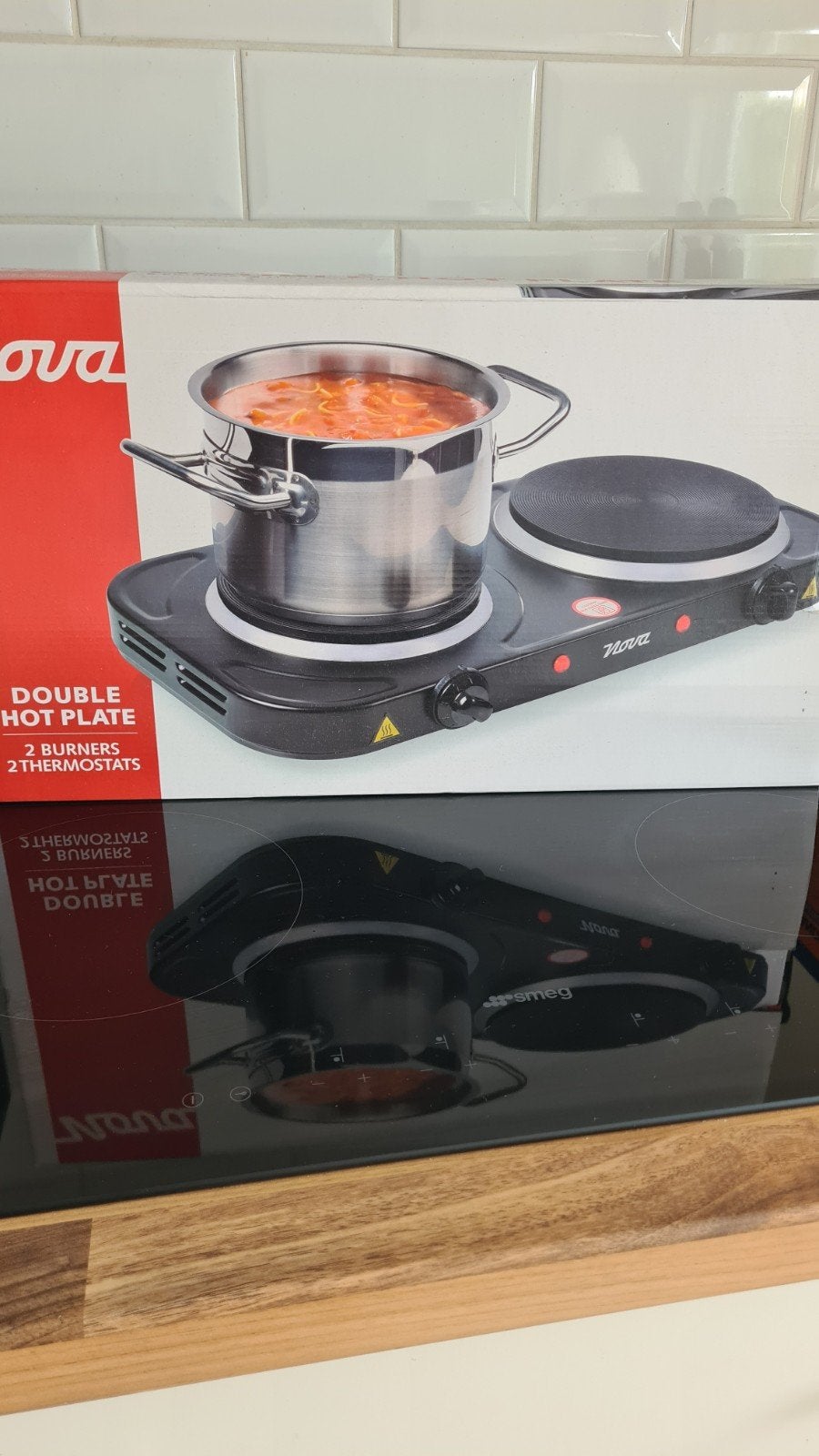 Plaque de cuisson neuve en parfait état (idéal kot), Electroménager, Enlèvement, Comme neuf, À Poser, Électrique