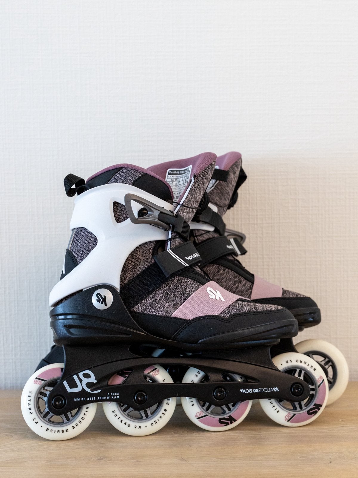 Inlineskates K2 Alexis 80 BOA paars MET prijskaartje, Ophalen, K2, Verstelbaar, Nieuw