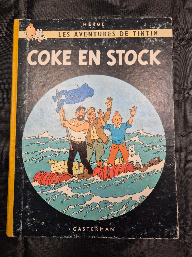 Tintin Coke en stock, Une BD, Enlèvement ou Envoi, Utilisé, Herge