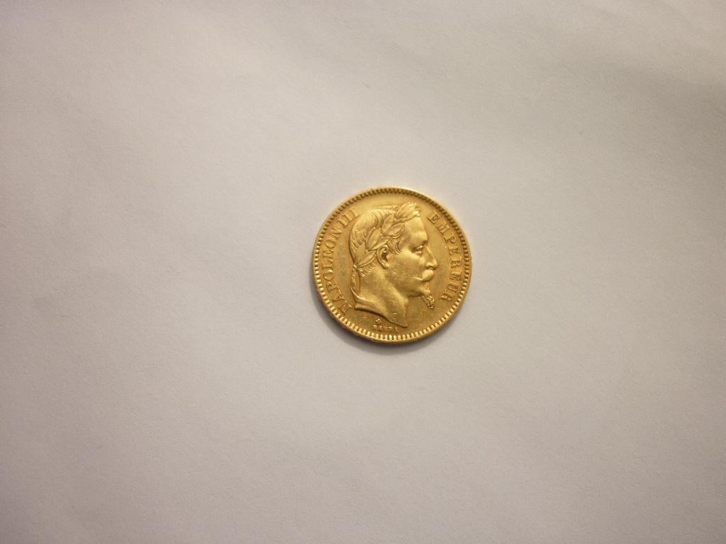 goudstuk 20 fr Napoleon III  1862 BB, Verzenden, Frankrijk, Losse munt, Goud