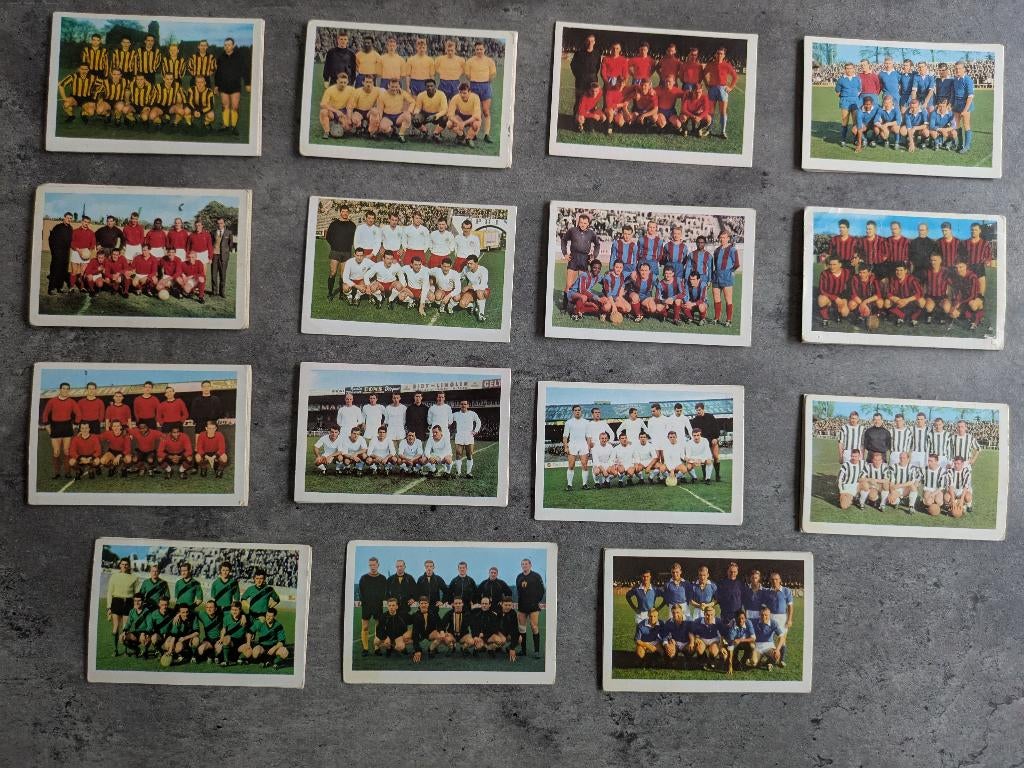 VOETBAL prenten MAPLE LEAF GUM TEAMS 1962/1963 KIES, Envoi, Comme neuf
