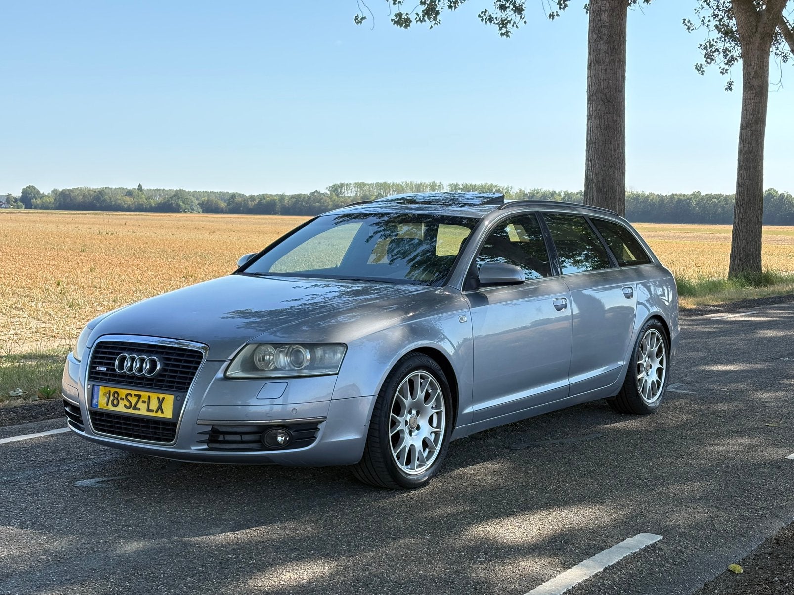 Audi A6 SLINE / 3.0 TDI / AUTOMAAT / DAKJE / 340DKM / bj2005, Auto's, Automaat, Zwart, Bedrijf, Vierwielaandrijving