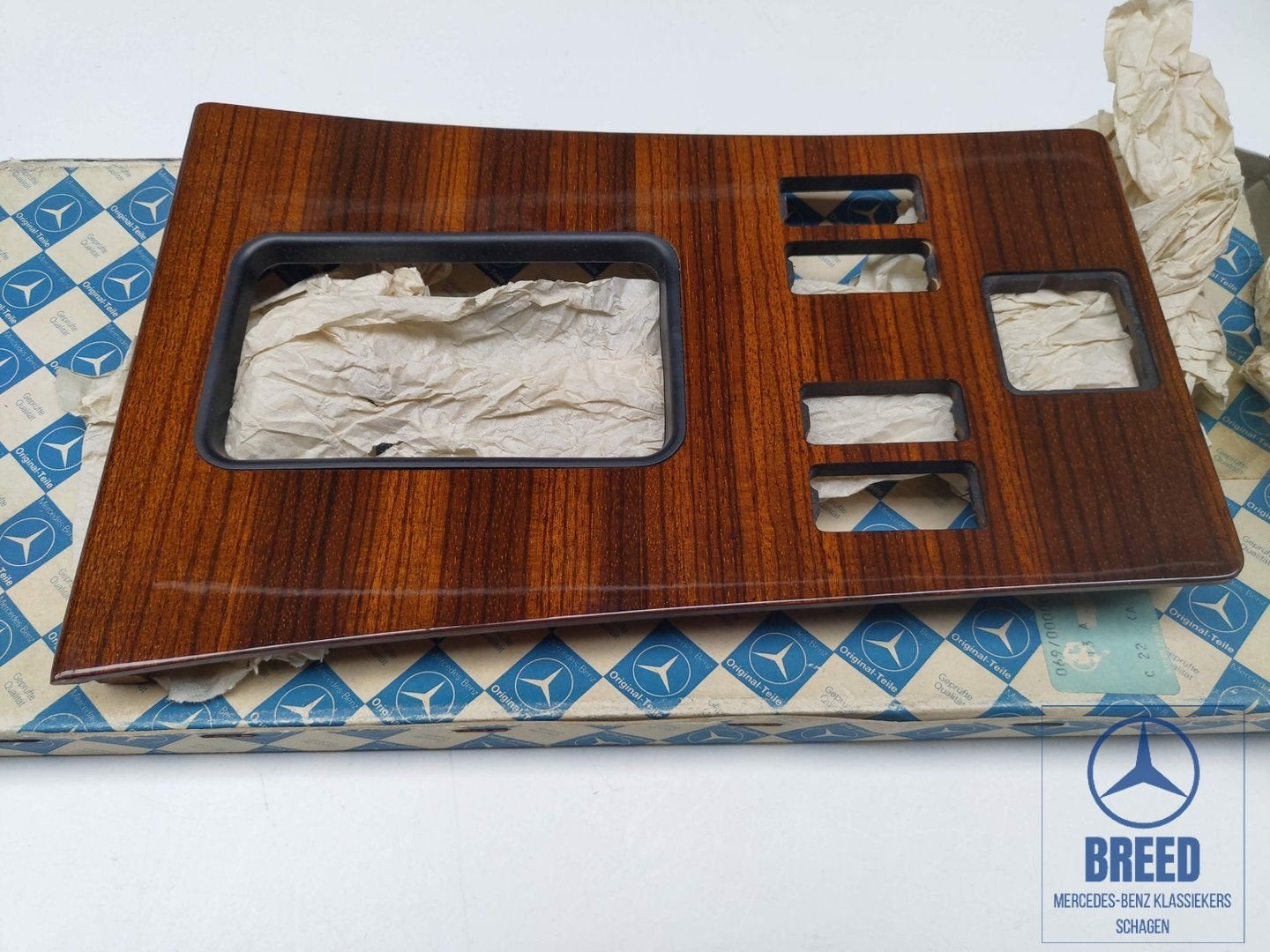 NOS Zebranopaneel middenconsole voor Mercedes-Benz W126, Auto-onderdelen, -, Nieuw, Ophalen of Verzenden, -