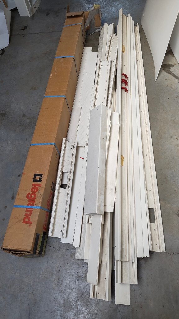 Lot Legrand DLP wand-kabelgoten (+25m) gebruikt + nieuw, Enlèvement, Utilisé, Autres marques, Autres types