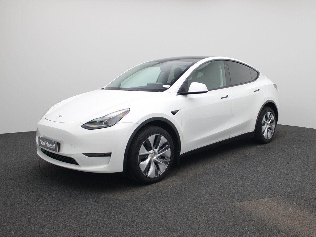 Tesla Model Y Long Range AWD 75 kWh | SOH 94,5%, Auto's, Tesla, Automaat, Stof, Gebruikt, Wit
