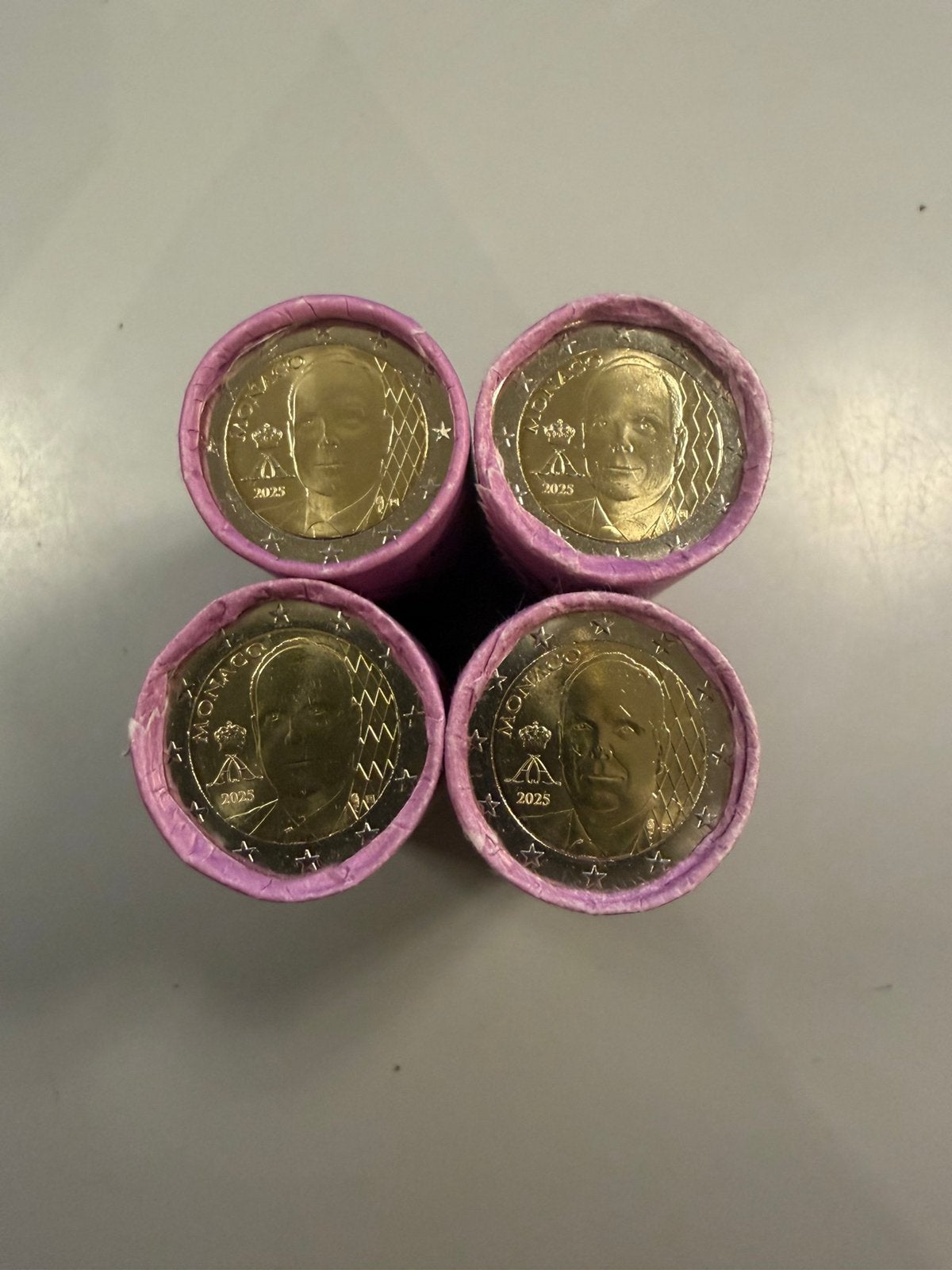 Monaco 2 euro 2025 roll, Setje, 2 euro, Ophalen of Verzenden, Geboorte of Huwelijk