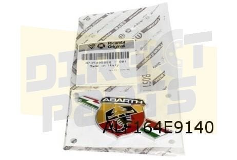 Fiat 500 Abarth embleem logo ''Abarth'' zijkant L/R (1 emble, Autos : Pièces & Accessoires, Neuf, -, -, Fiat