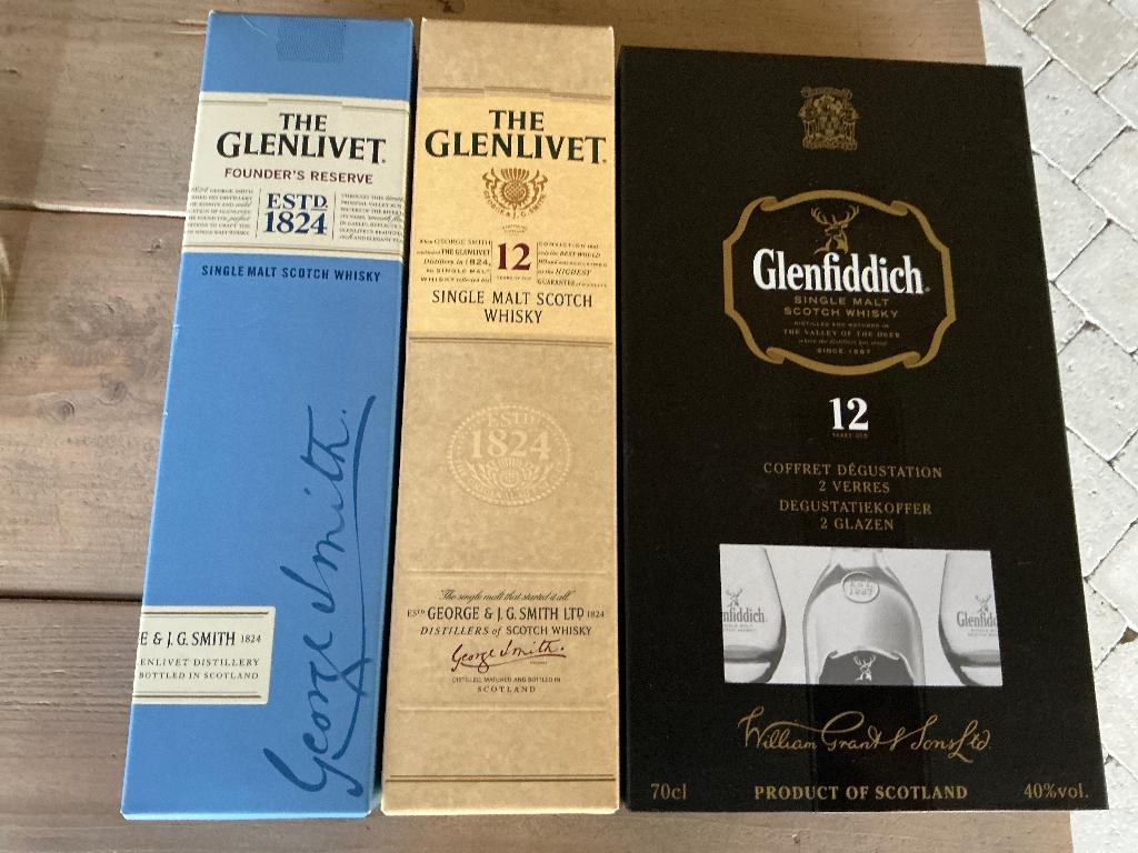 Whisky The Glenlivet + Glenfiddich, Collections, Enlèvement