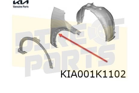 Kia EV6 voorscherm Rechts Origineel! 66321CV000, Kia, -, Verzenden, -