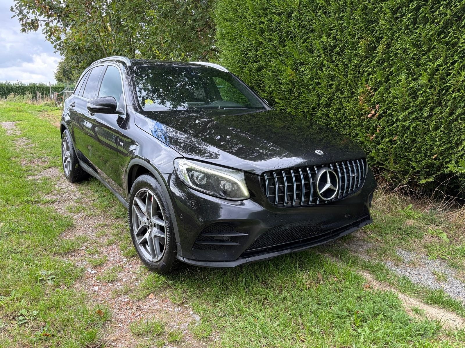 Mercedes glc 220 4matic-pakket AMG 2018 volledig, Auto's, Automaat, Zwart, Leder, SUV of Terreinwagen