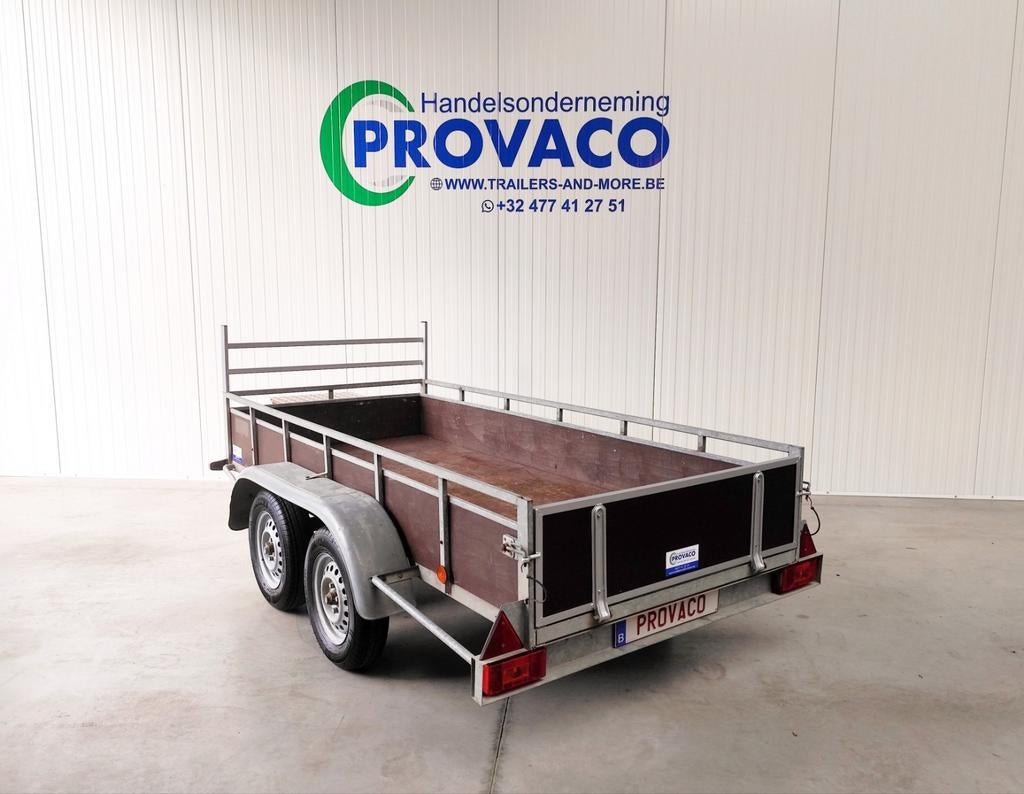 BW-TRAILERS 750kg keuringsvrij • 125x300cm • perfecte staat, Ophalen