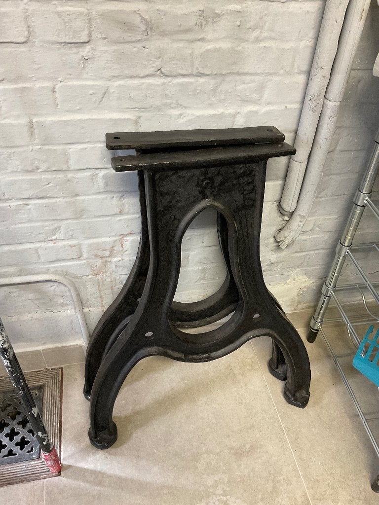 Gietijzeren tafelpoten, Huis en Inrichting, Ophalen, Tafelpoot, Gebruikt, 50 tot 100 cm