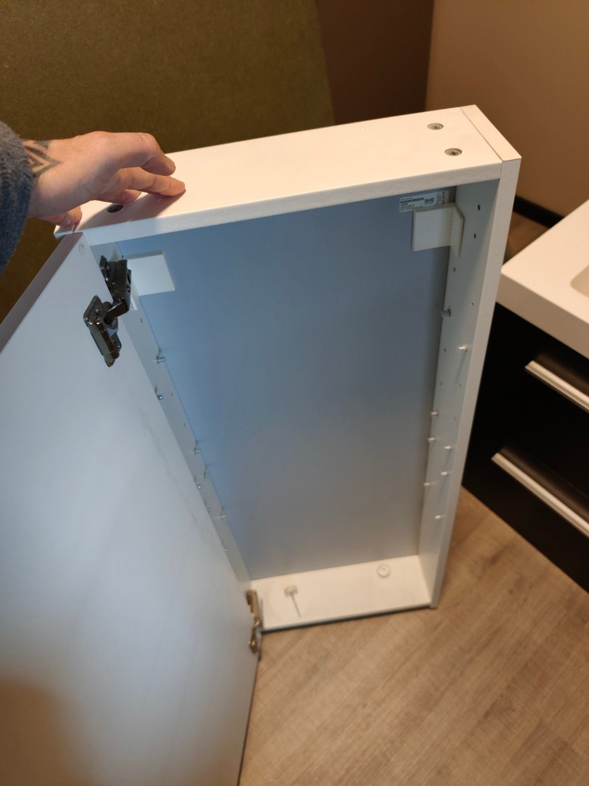 Ikea godmorgon ondiepe badkamer kast, Antiek en Kunst, Ophalen