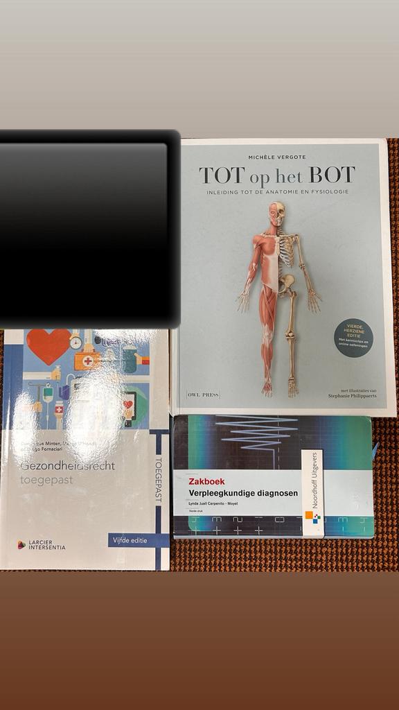 Verpleegkunde studieboeken - goede staat (set of apart), Ophalen of Verzenden, Zo goed als nieuw