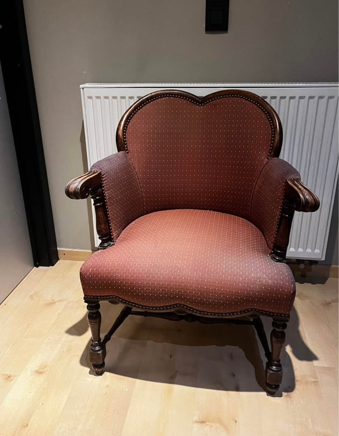 Klassieke vintage zetel / stoel, Huis en Inrichting, Fauteuils, Ophalen, Gebruikt
