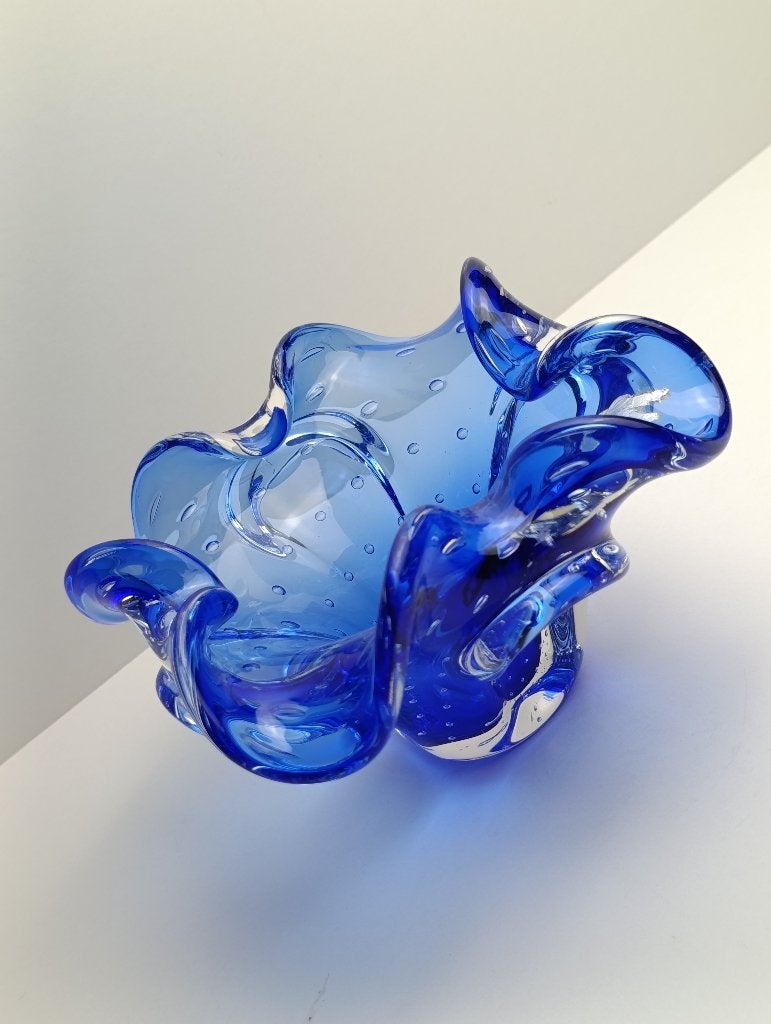 Murano: Circa 1950-70, kunstglazen vaas/etui., Ophalen of Verzenden
