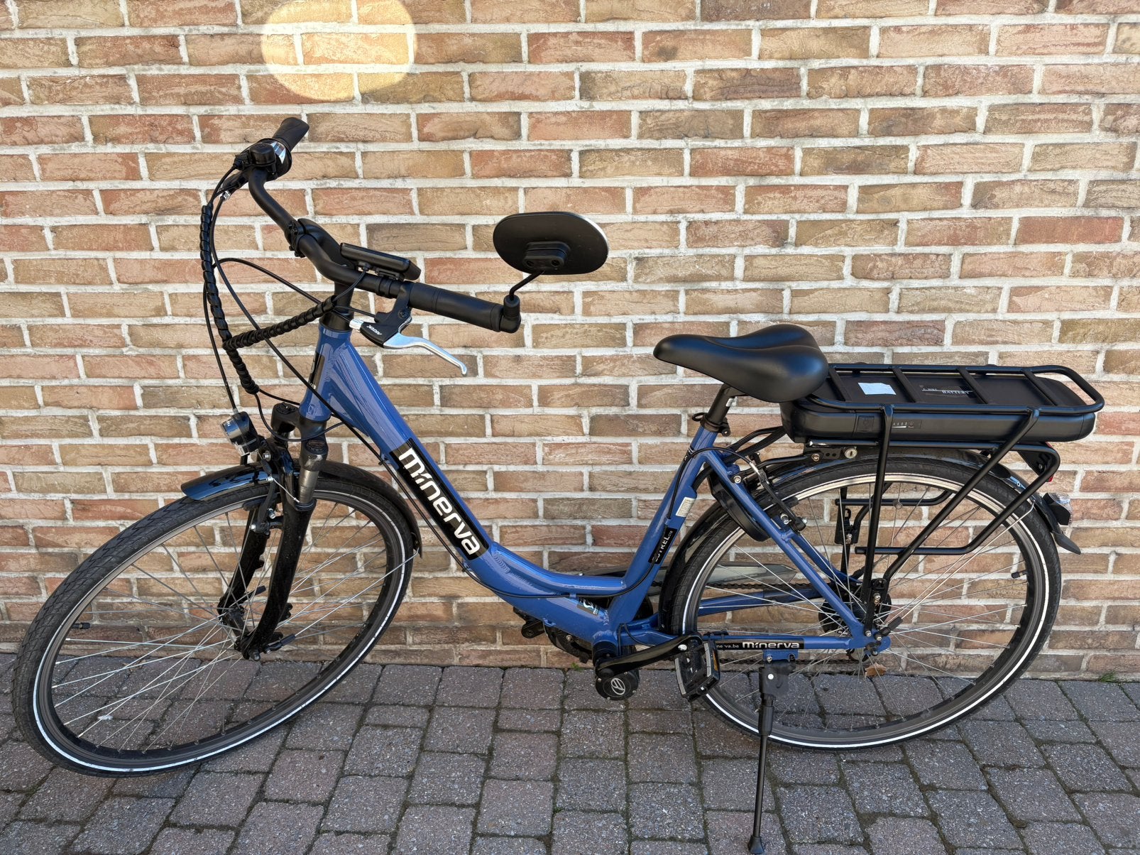 Vélo électr Minerva Estrel femmes à moteur central 1200 km, Autres marques, 47 à 51 cm, 50 km par batterie ou plus, Comme neuf